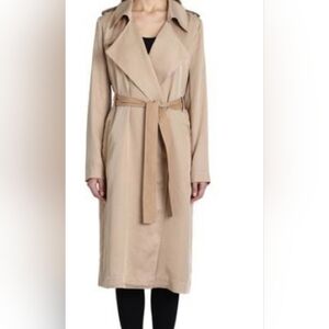Drape Trench Coat - Tan